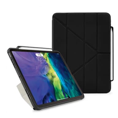 Pipetto iPad Air 10.9 2020/2022 Kotelo Origami No3 Musta