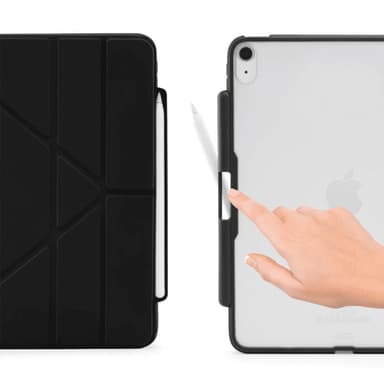 Pipetto iPad Air 10.9 2020/2022 Kotelo Origami No3 Musta