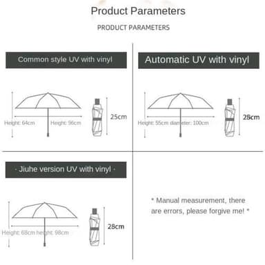 Anti-UV-sateenvarjo kannettava aurinkosateenvarjo - automaattinen avaus/laivastonsininen