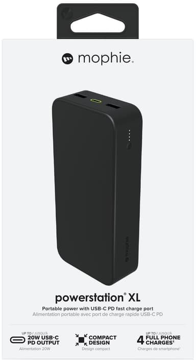 Mophie Powerstation 20K Musta