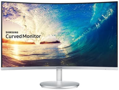 Samsung Curved 27" LED näyttö C27F591 (valk/hopea)