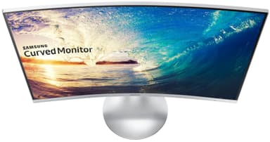 Samsung Curved 27" LED näyttö C27F591 (valk/hopea)