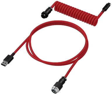 HyperX kierretty kaapeli näppäimistölle (punainen/musta)