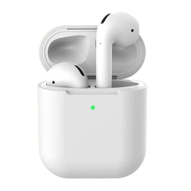 SKALO AirPods 1/2 Huippuohut silikoninen suojakuori kotelolle - Valkoinen