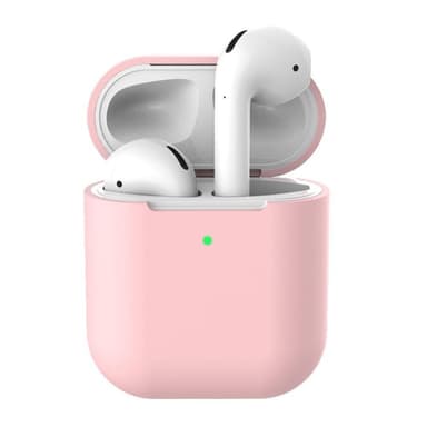 SKALO AirPods 1/2 Huippuohut silikoninen suojakuori kotelolle - Vaaleanpunainen