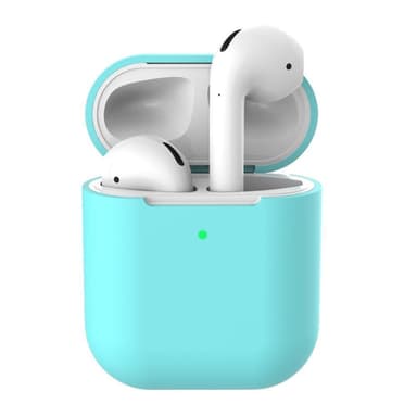 SKALO AirPods 1/2 Huippuohut silikoninen suojakuori kotelolle - Turkoosi