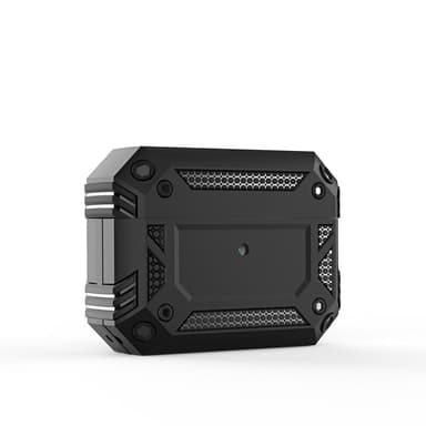 SKALO AirPods Pro Shockproof Armor suojakuori - Musta