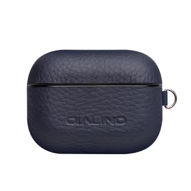 SKALO AirPods Pro QIALINO suojakuori aidosta nahasta - Sininen