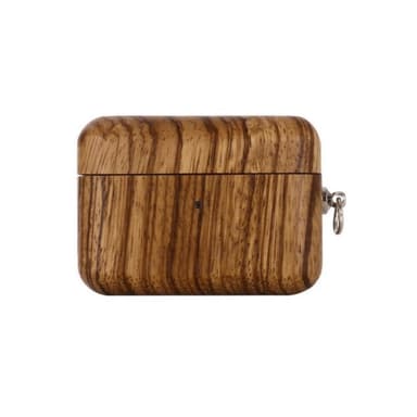 SKALO AirPods Pro Wood Texture suojakuori - Ruskea