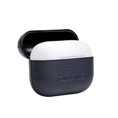 SKALO AirPods Pro QIALINO suojakuori aidosta nahasta - Sininen