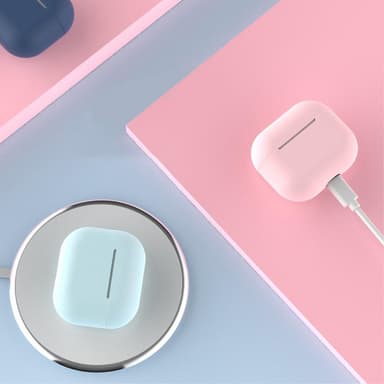 SKALO AirPods 3 Huippuohut silikoninen suojakuori kotelolle - Violetti