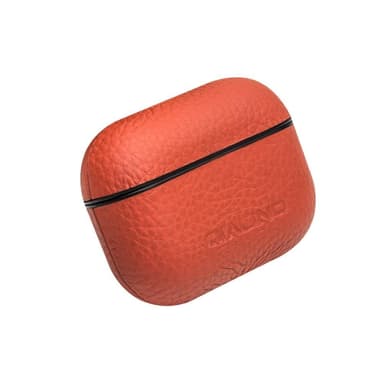 SKALO AirPods Pro QIALINO suojakuori aidosta nahasta - Punainen