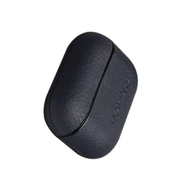 SKALO AirPods Pro QIALINO suojakuori aidosta nahasta - Sininen