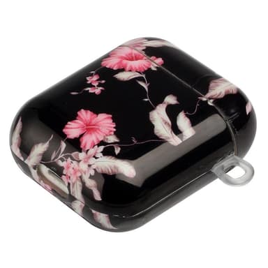 SKALO AirPods 1/2 Kukka TPU-suojakuori, jossa on karabiini - #2