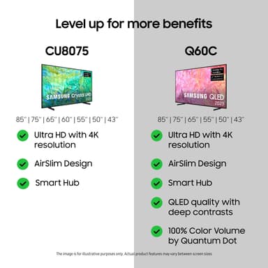 Samsung 85" CU8075 4K LED älytelevisio (2023)