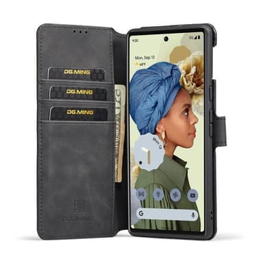 DG-Ming Lompakkokotelo 3-kortti Google Pixel 6 Pro - Musta