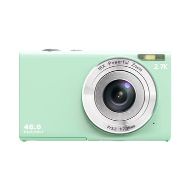Digikamera 48MP 2,7K FHD 16X digitaalinen zoom 2,88 tuuman näyttö Vihreä