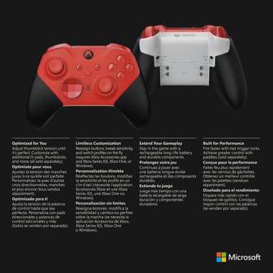 Xbox Series langaton ohjain Elite Series 2 Core (punainen)