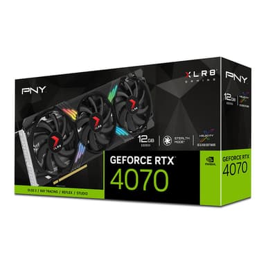 PNY GeForce RTX 4070 12GB XLR8 Gaming TripleFan näytönohjain