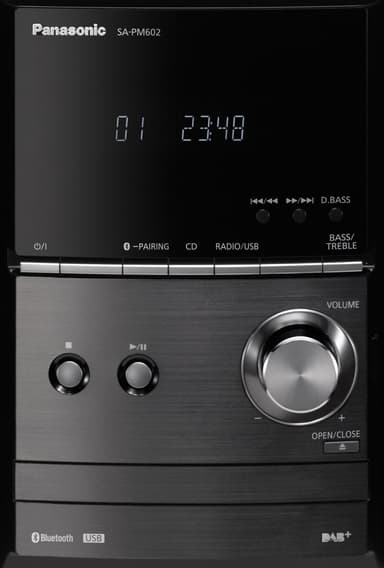 Panasonic mikrohifijärjestelmä SC-PM602EG-K (musta)