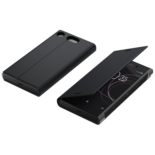 Sony Xperia XZ1 Compact Style kotelojalusta (musta)