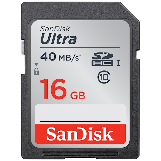 SanDisk Ultra SDHC 16 GB muistikortti