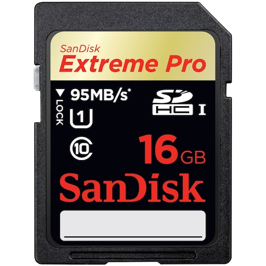 SanDisk 16 GB Extreme Pro SDHC UHS-I muistikortti