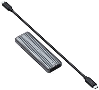 Satechi M.2 NVMe ja SATA SSD kotelo (harmaa)