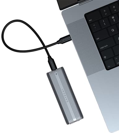 Satechi M.2 NVMe ja SATA SSD kotelo (harmaa)