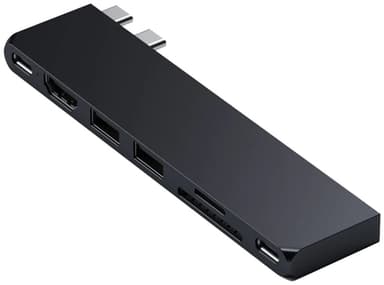 Satechi USB-C Pro Slim USB hubi (Midnight)