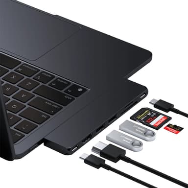 Satechi USB-C Pro Slim USB hubi (Midnight)