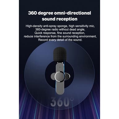 Lippa Double Wireless Lavalier -mikrofoni, USB-C