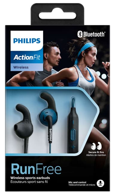 Philips ActionFit RunFree in-ear kuulokkeet SHQ6500BL