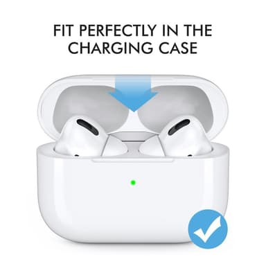 AHASTYLE AirPods Pro 1/2 silikoniset korvatyynyt Valkoinen - Medium