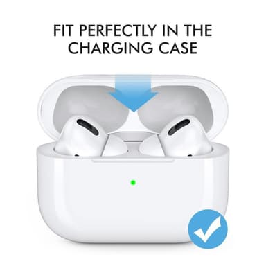 AHASTYLE AirPods Pro 1/2 silikoniset korvatyynyt Valkoinen - Small