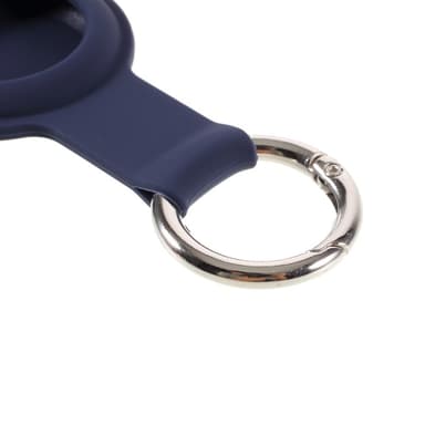 SKALO AirTag-pidike silikonisella avainrenkaalla varustettuna - Tummansininen