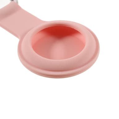 SKALO AirTag-pidike silikonisella avainrenkaalla varustettuna - Pinkki