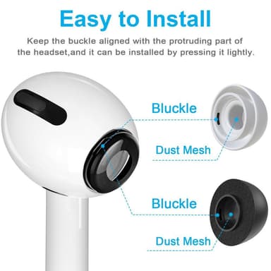 SKALO AirPods Pro 1/2 korvatyynyt muistivaahto ja silikoni 6 paria