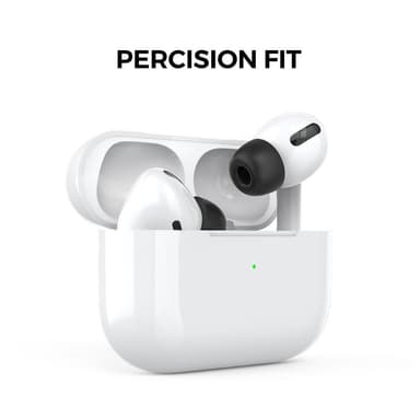 AHASTYLE AirPods Pro 1/2 -korvatyynyt, joissa on muistivaahto Musta - Medium