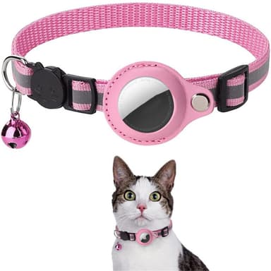 SKALO Kissapanta AirTag pidike ja kello - Pinkki