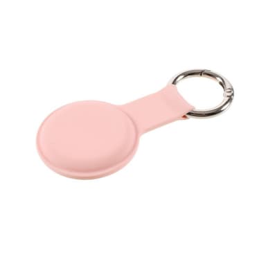 SKALO AirTag-pidike silikonisella avainrenkaalla varustettuna - Pinkki