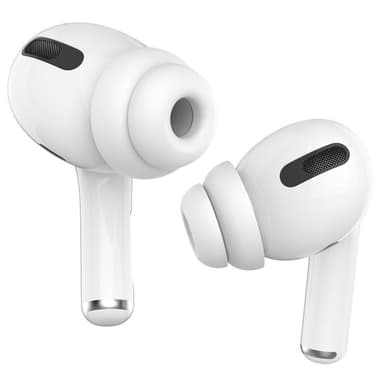 AHASTYLE AirPods Pro 1/2 Silikoni korvatyynyt Double Design S+M+L - Valkoinen