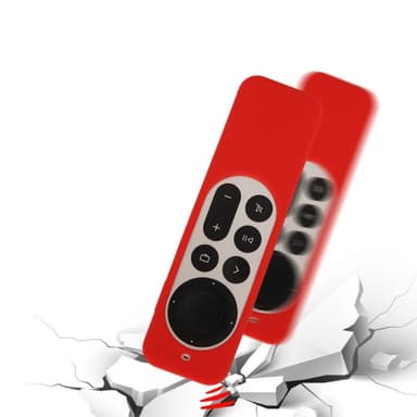 SKALO Apple TV 4K 2021 Control Shell AirTag-pidikkeellä varustettuna - Musta