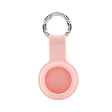 SKALO AirTag-pidike silikonisella avainrenkaalla varustettuna - Pinkki