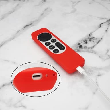 SKALO Apple TV 4K 2021 Control Shell AirTag-pidikkeellä varustettuna - Musta