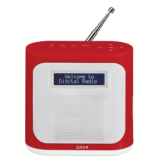 JUICE Mini kannettava radio SJUMRE14E (punainen)