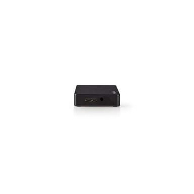 Nedis USB-keskitin | USB-A Uros | 4x USB A Female | 4-Porttinen port(s) | USB 3.2 Gen 1 | USB Virta / Verkkovirtakäyttöinen | 4x USB