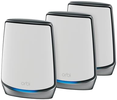 Netgear Orbi RBK863S AX6000 3-kaistainen Mesh Wi-Fi järjestelmä (3kpl)