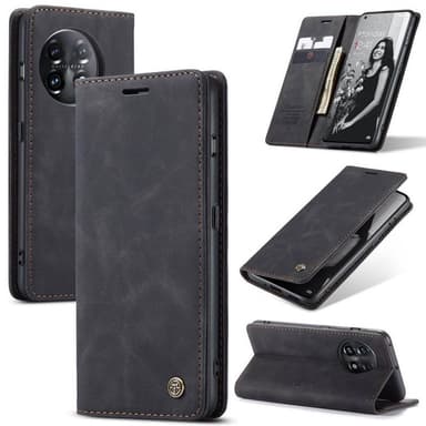 CaseMe Smart Magnet FlipCase OnePlus 11 - Musta