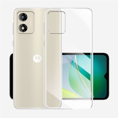 Silikonikotelo läpinäkyvä Motorola Moto E13